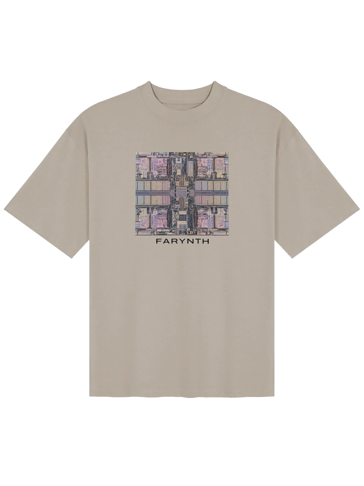Core Oversized Tee, Stone
