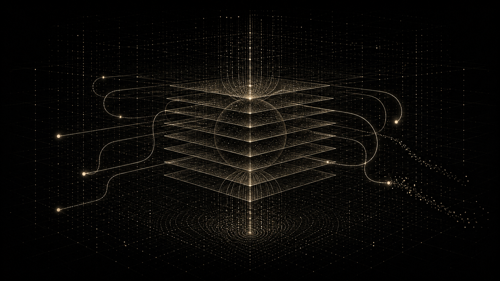 An abstract field of indexed machine-memory states and recall paths